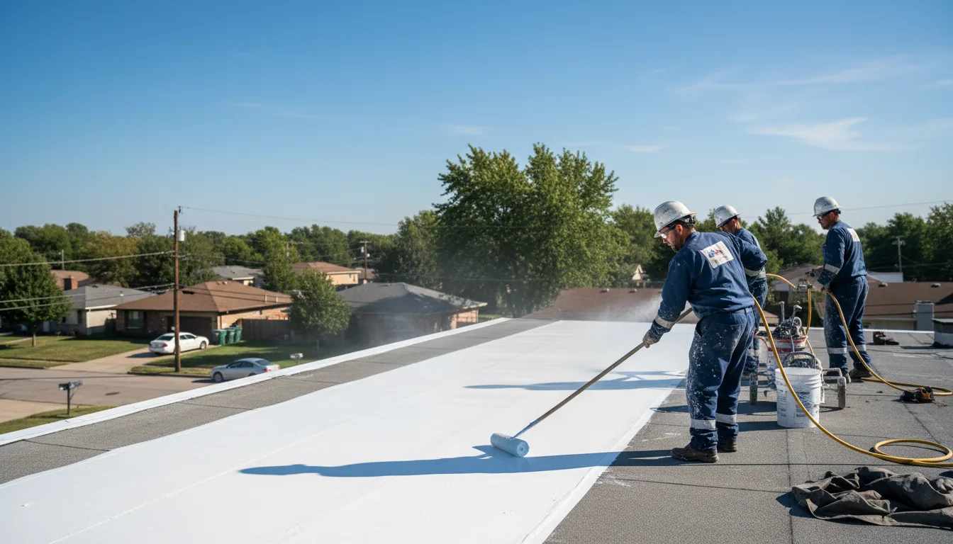 Commercial roof coating in Braggs, OK near me